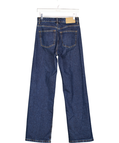 ASOS Dark Blue High Waist Straight Leg Jeans W26