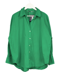 ZARA Green Poplin Cotton Oversized Shirt UK XXL