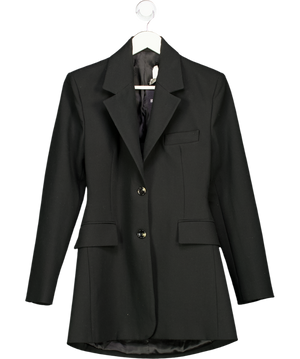 MANGO Black Structured Cut Out Blazer UK S