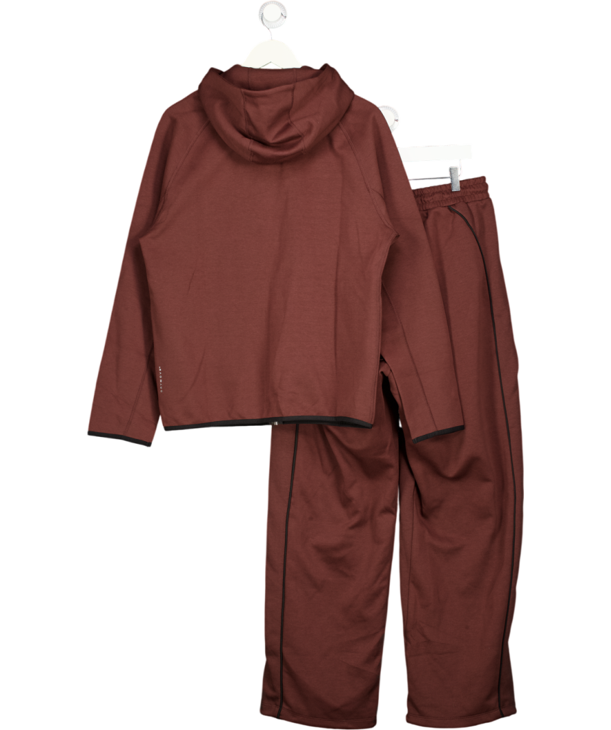 H&M MOVE 2-piece Dark Brown Sports Zip-through Hoodie & Joggers With Drymove UK M