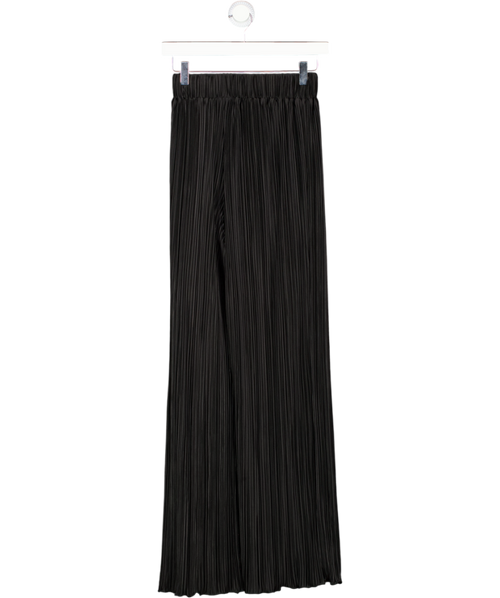 4th Reckless Black Plisse Elasticated Waist Wide Leg UK 6