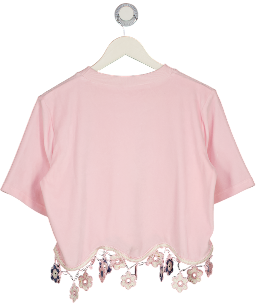 MY BEACHY SIDE Pink Peony Terry Top UK S