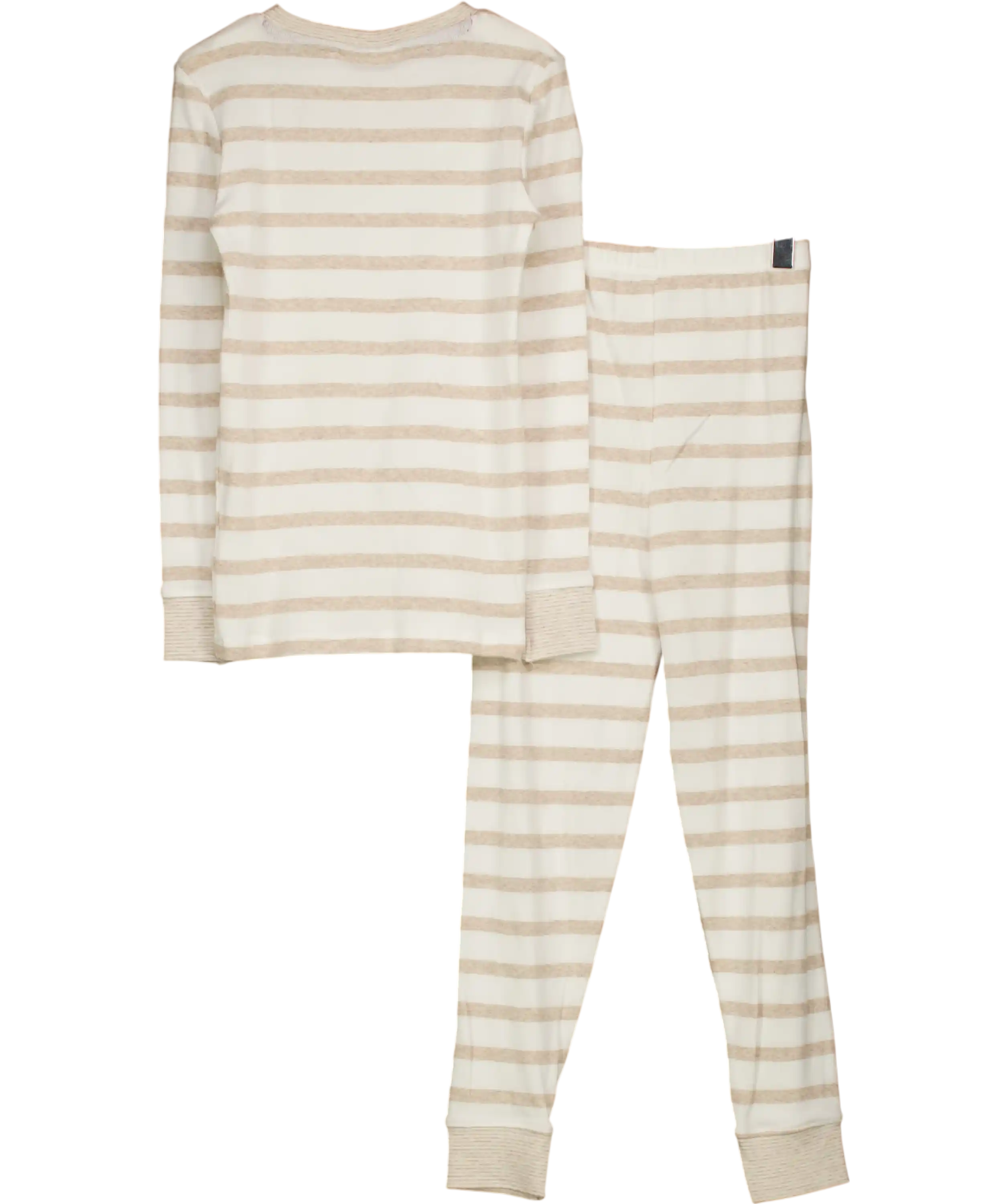THE WHITE COMPANY KIDS Beige Jingles Reindeer Natural Stripe Pyjamas Age 4-5 Years 4 Years