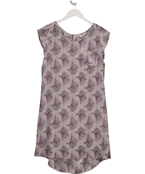 Boden Purple Floral Short Sleeve Shift Dress UK 14