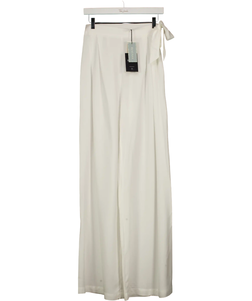 BAIAH Santai Relaxed Trouser - Off White Wave UK S
