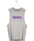 Violets Grey Sleeveless Grey Tank Top UK M