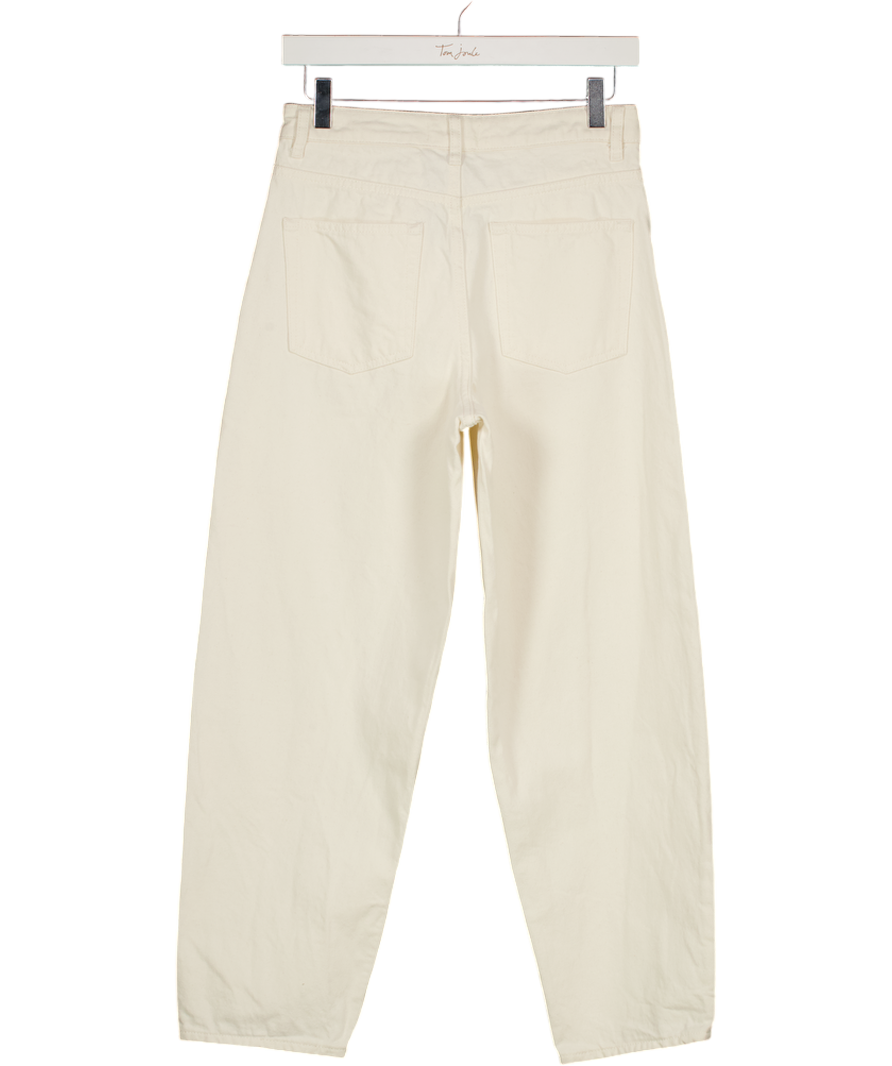 Phase Eight Cream Sophia Barrel Jeans UK 8