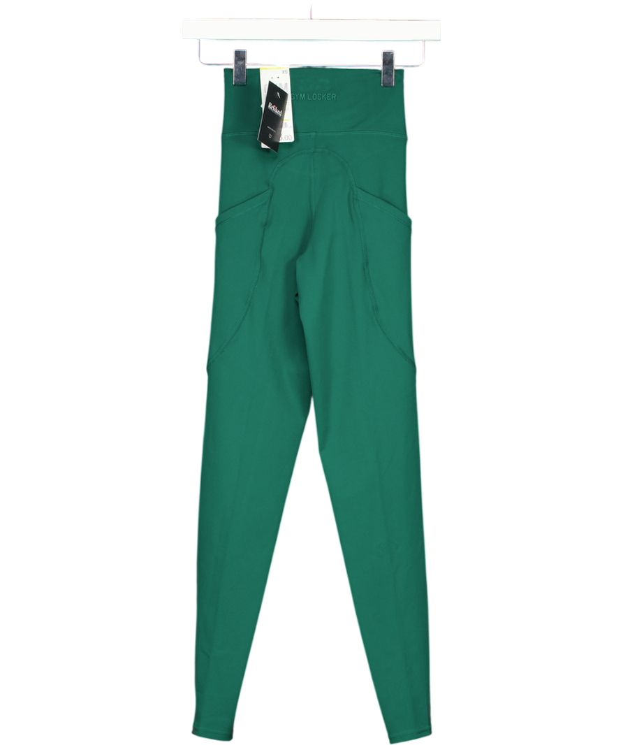 Gym Locker Green So Power Cropped Leggings UK XS