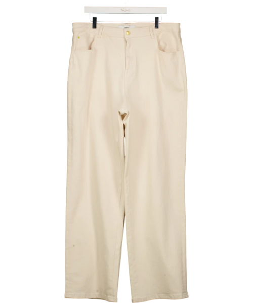 Ambela Cream Mum Jeans UK M