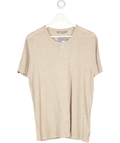 Jac + Jack Brown Line Linen Tee UK S