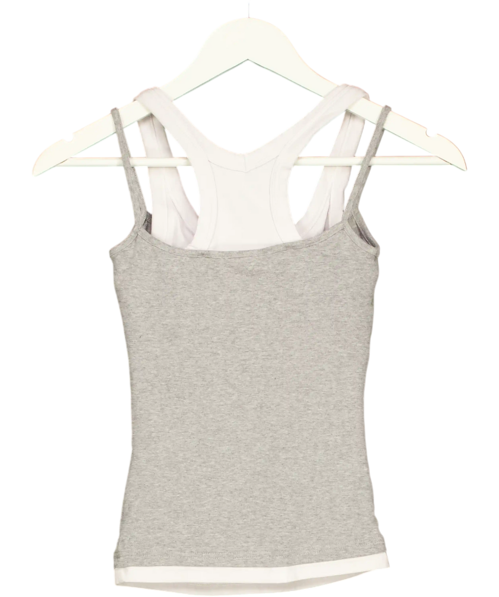 Acsense Studio Grey Layered Top UK S