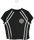 Collusion Black Shrunken Sport T-shirt UK M