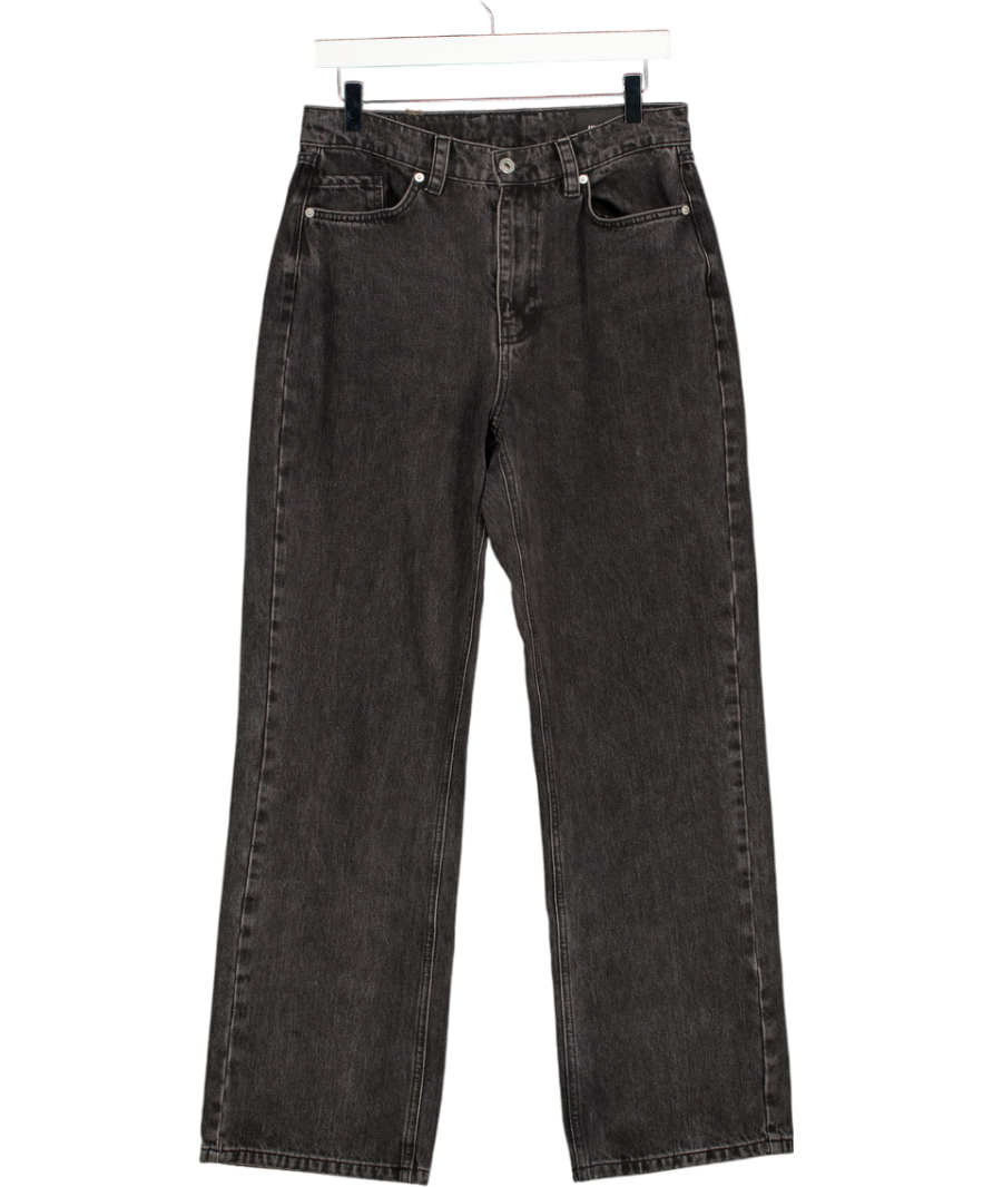 AXEL ARIGATO Black Wash High Rise Relaxef Straight Leg Jeans W26
