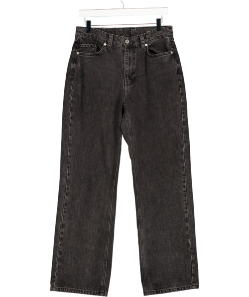 AXEL ARIGATO Black Wash High Rise Relaxef Straight Leg Jeans W26