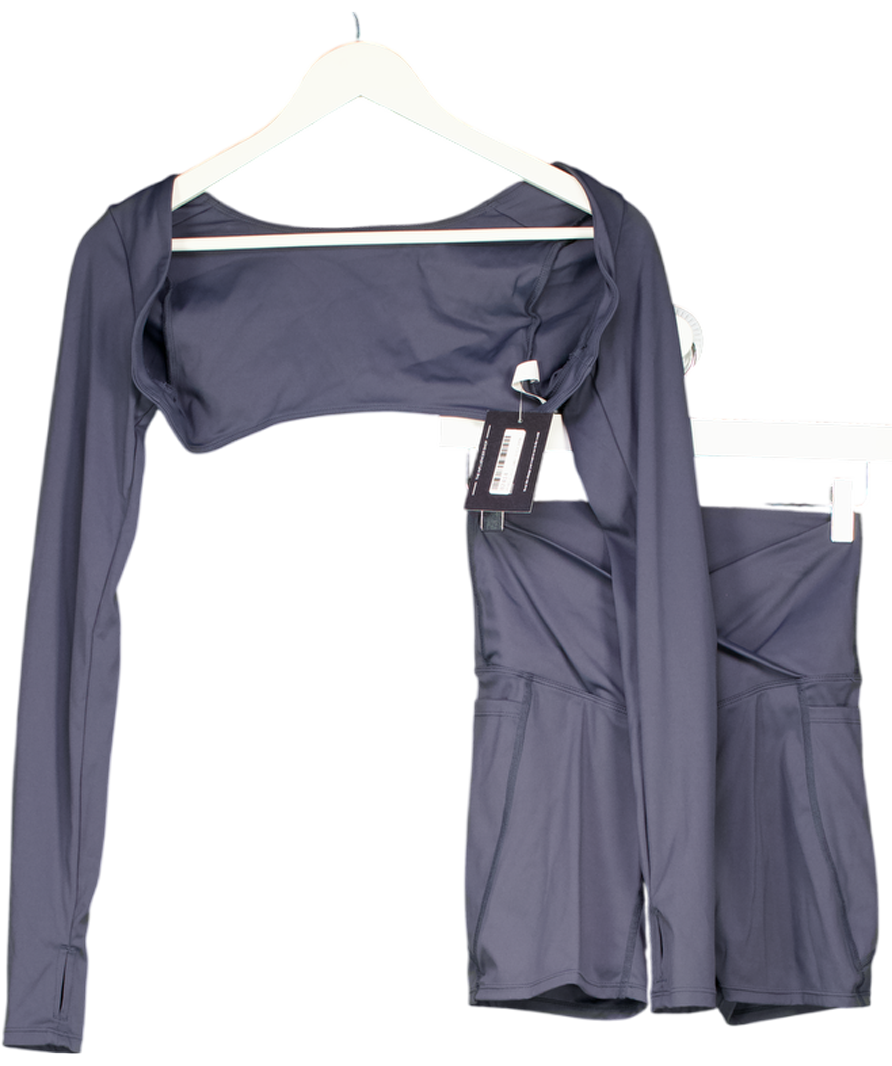 SEFI 2-piece Grey Crop Top (uk M)  And Shorts (uk S) Set UK S/M