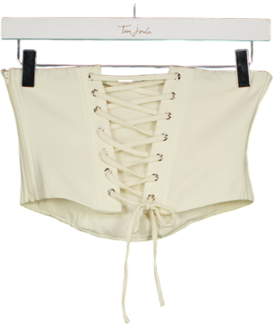 Mars the Label Cream Lace Up Corset UK 8