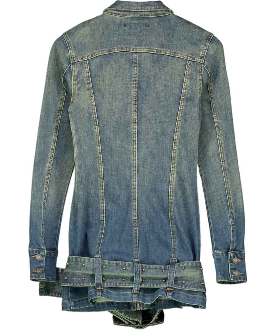 Jaded London Blue Denim Dress With Belt UK 8 Reliked Jaded London Blue Denim Dress With Belt UK 8 Reliked