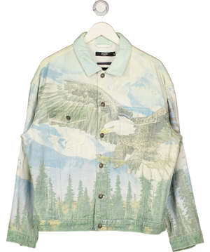 Jaded London Blue Limited Edition 'american Eagle' Denim Jacket UK M