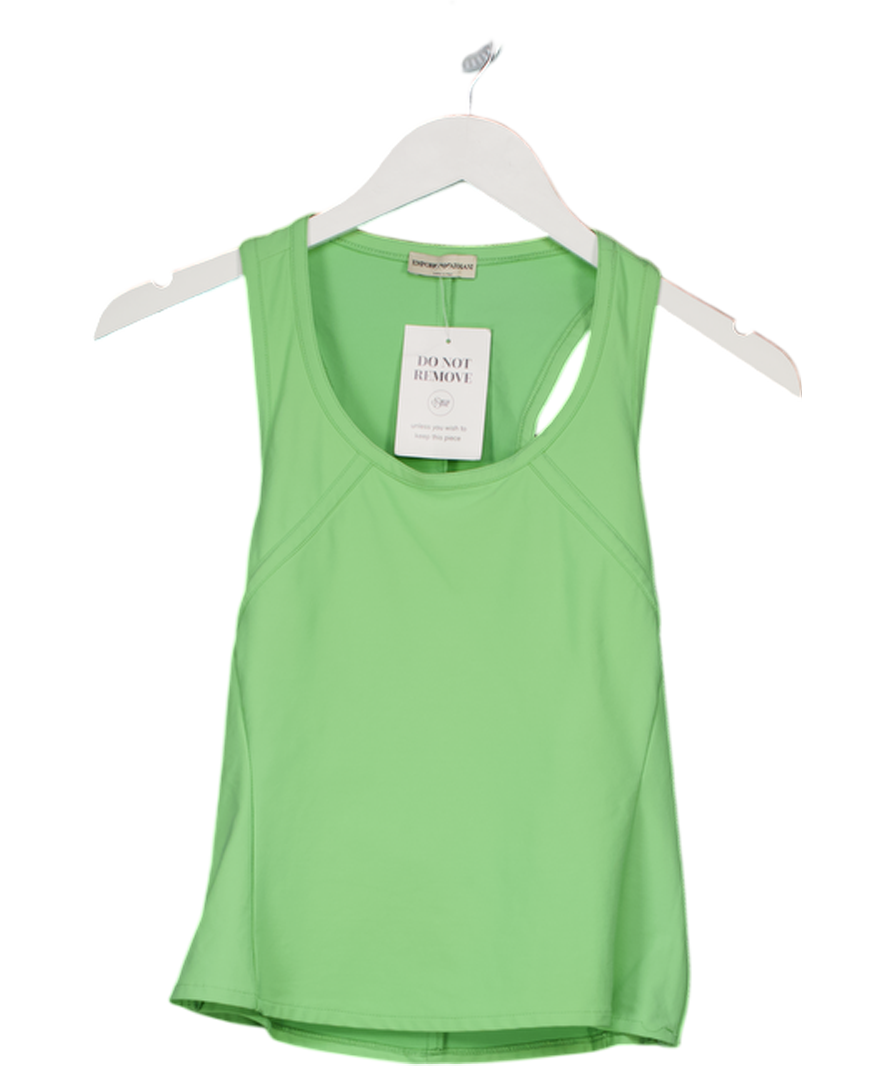 Emporio Armani Green Racerback Vest UK 12