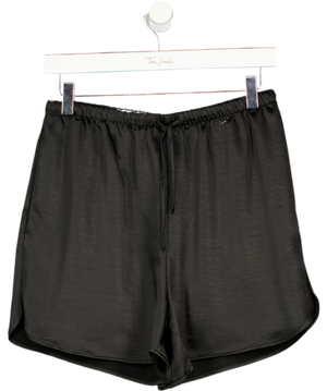 M&S Black Satin Shorts UK 10