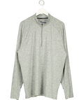 NIKE Running Stride Dri-fit Half Zip Longsleeve Top In Grey UK XL