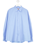 OURS THE LABEL Blue The Camicia Oversized Shirt In Bluette One Size