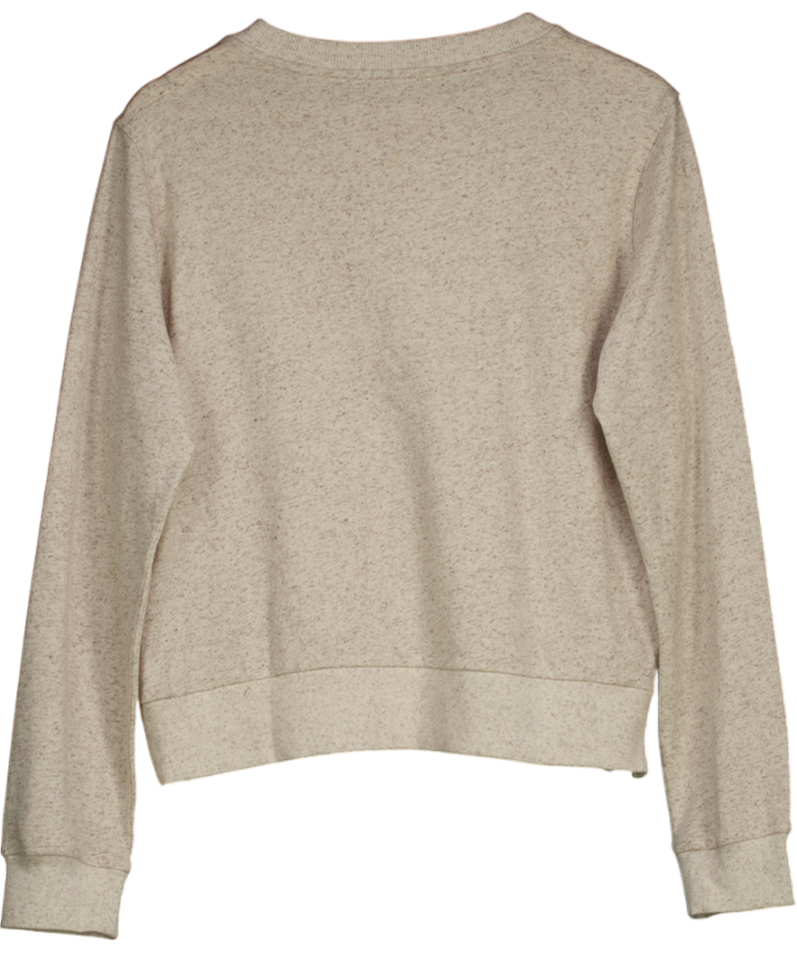 Aqua & Rock Beige H869 Coral Crew Neck Sweatshirt UK L