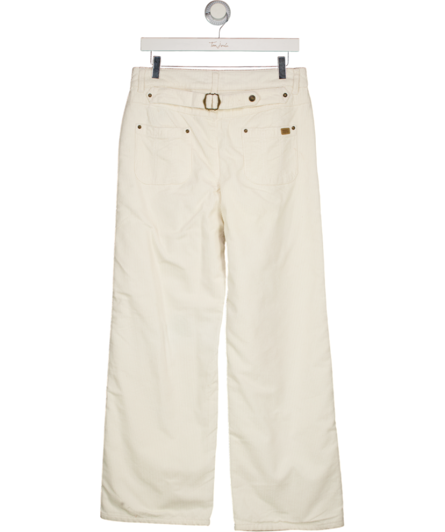 Sisters & Seekers White Cord Wide Leg Trouser UK S