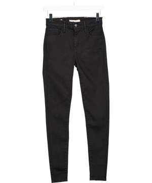 LEVI'S Black 720 High Rise Super Skinny Jeans W24