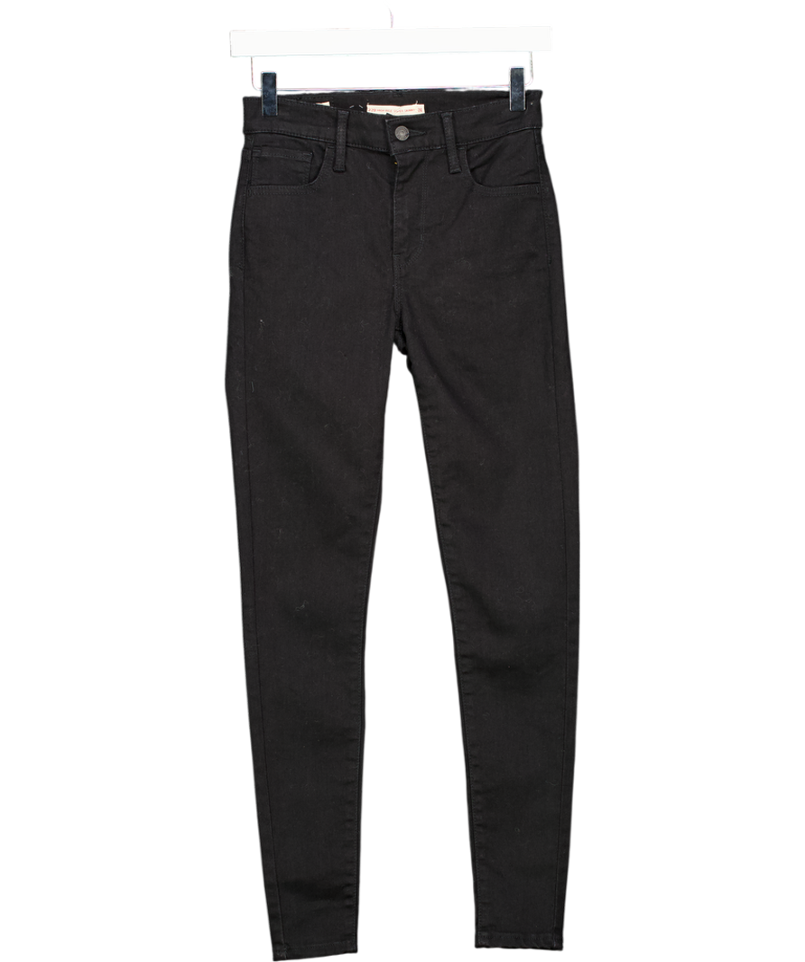 LEVI'S Black 720 High Rise Super Skinny Jeans W24