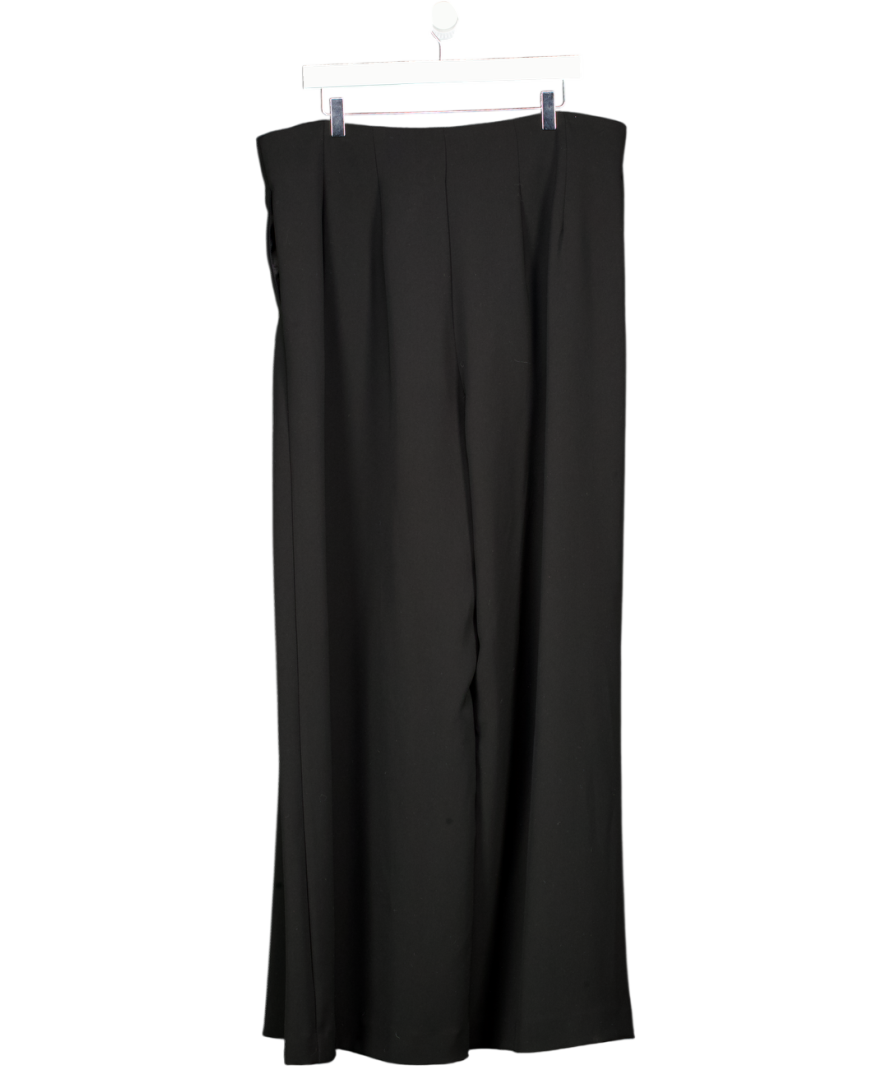 Mint Velvet Black Palazzo Wide Leg Trousers UK 18
