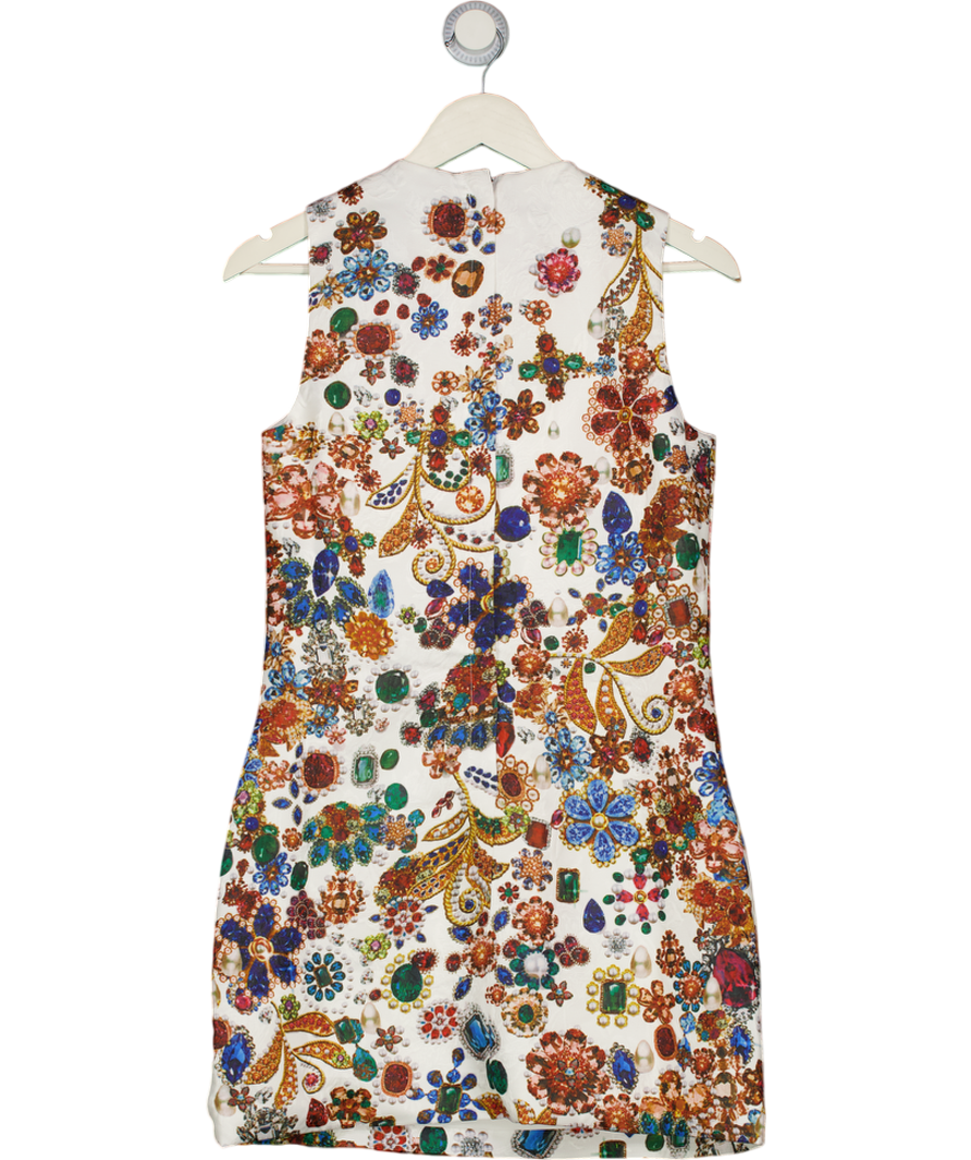 BELLA BARNETT Multicoloured Gio Diamante Mini Dress UK XS