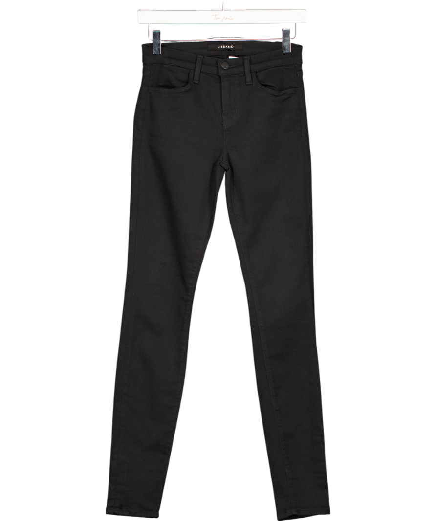 J BRAND Black Super Skinny Mid-rise Stretch Jeans W26
