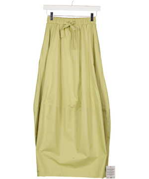 TOPSHOP Light Green Barrel Midi Skirt UK XS