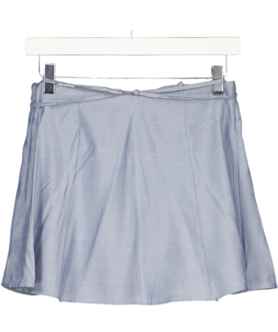 WEEKDAY Blue Lucille Skirt With Lace Accent UK 6