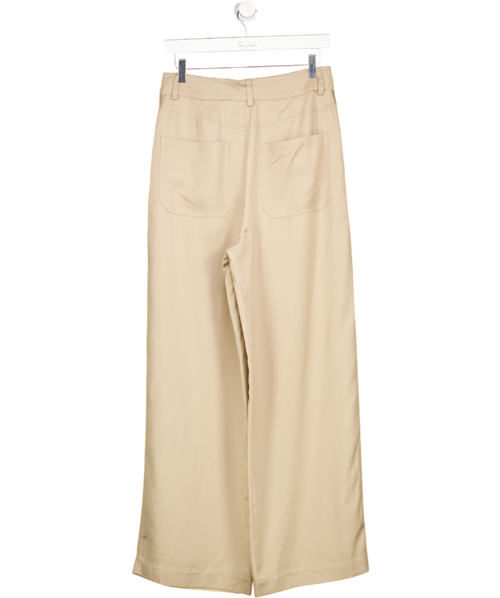 AND/OR Beige Myla Utility Straight Cut  Trousers UK 10