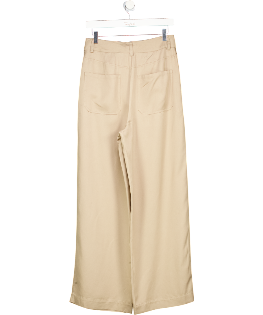 AND/OR Beige Myla Utility Straight Cut  Trousers UK 10