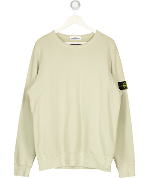 STONE ISLAND Beige 100% Cotton Jersey Sweatshirt UK XL