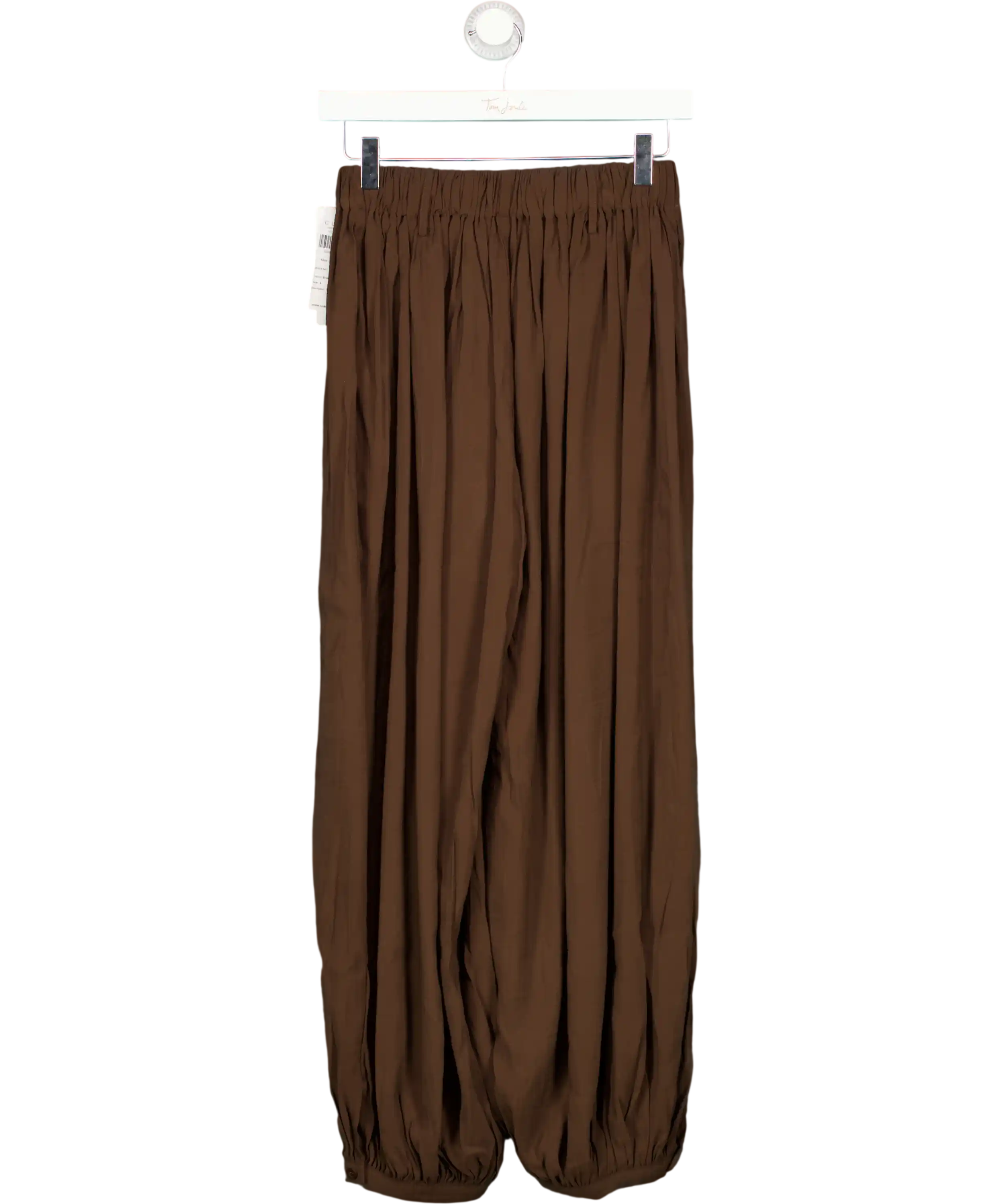 CUBIC Brown Pleated Lantern Pants UK S