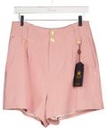 HOLLAND COOPER Tailored Short Pink Linen UK 12
