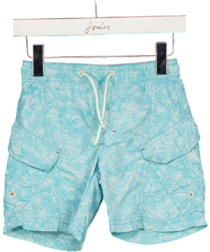 MINI A TURE Blue Leaf Print Swimshorts 3 Years