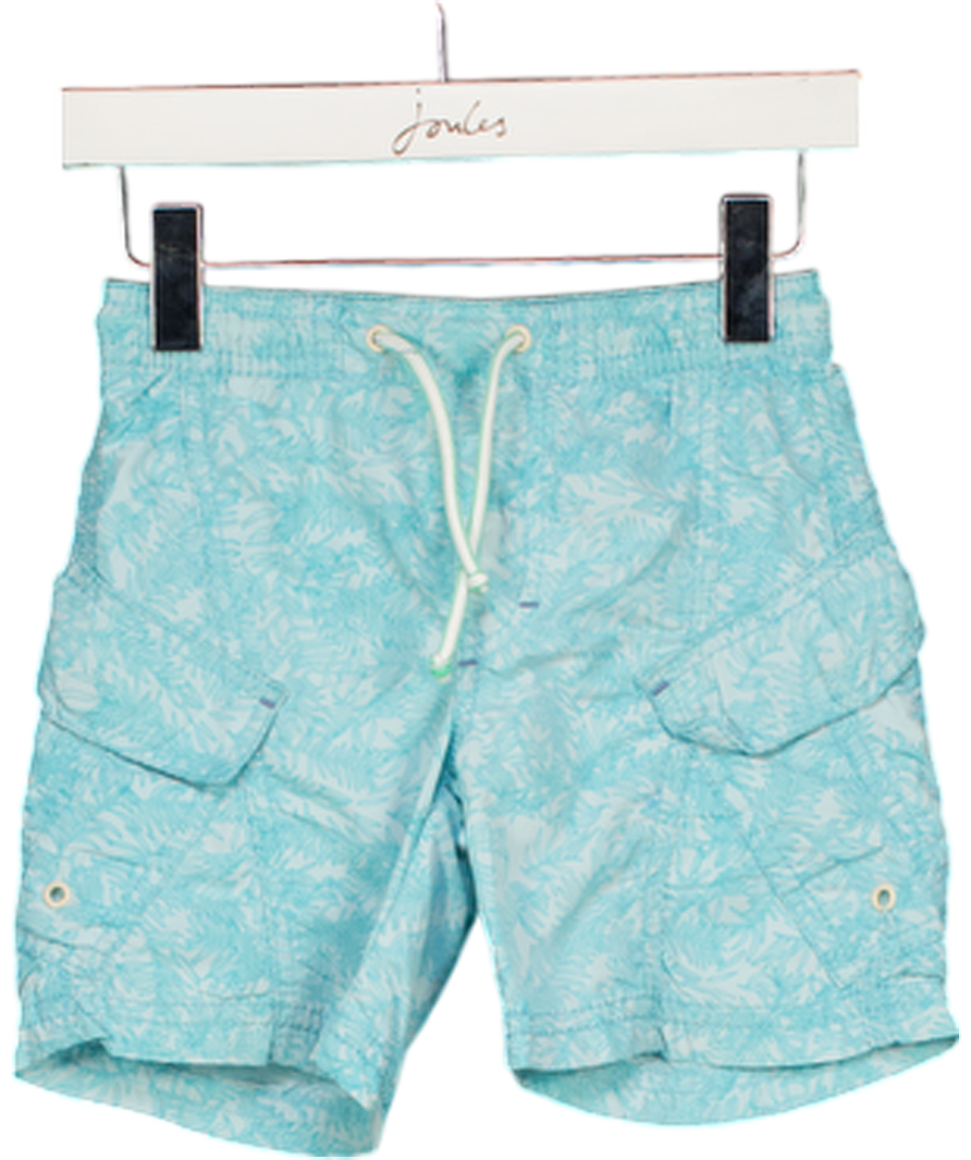 MINI A TURE Blue Leaf Print Swimshorts 3 Years