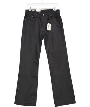 levis Black 567 Relaxed Flare Coated Jeans W30