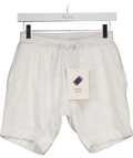 TOWEL CLUB White Towelling Shorts UK XS