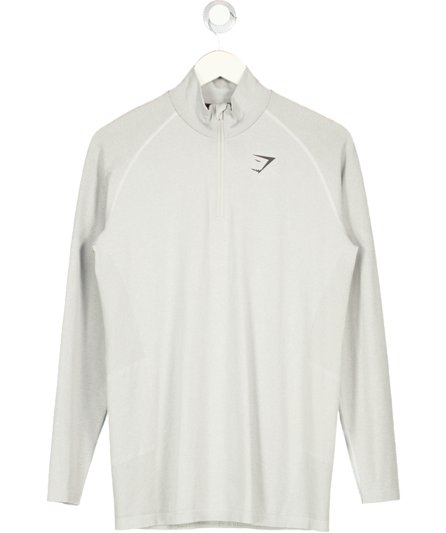 gymshark Grey Vital 1/4 Zip UK L