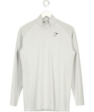 gymshark Grey Vital 1/4 Zip UK L