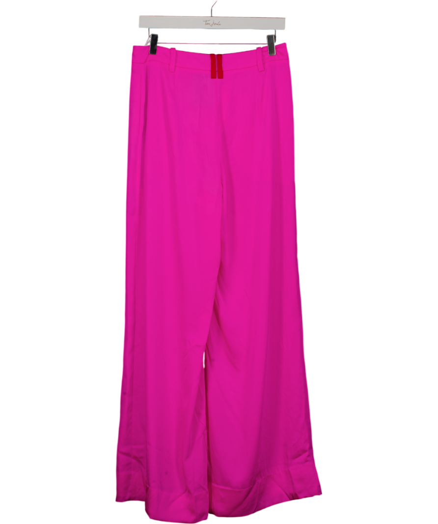 Serena Bute Shocking Pink Wide Leg Trousers UK 10