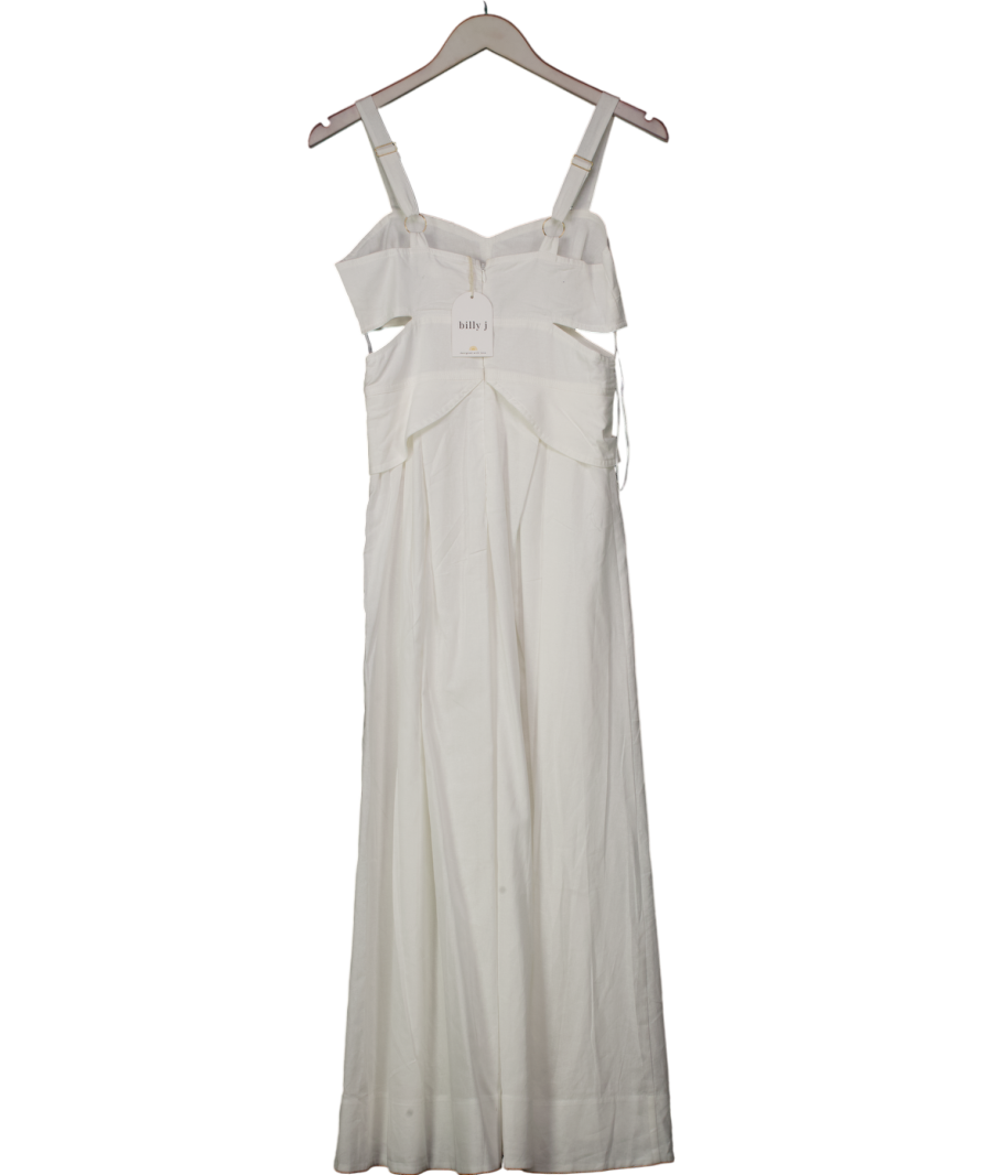 Billy j White Harleigh Midi Dress UK 6