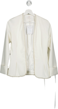 Aavelle White Pearl Trim Jacket UK S