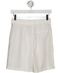 BOA White Tailored Bermuda Shorts UK S